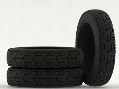 Motorcycle tire 3D model
