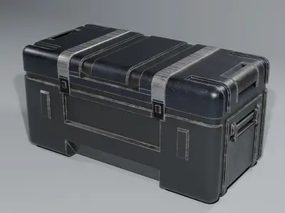 Sci-Fi Industrial Military Crates  3D model