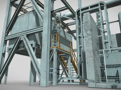 Power Generator Low-poly 3D model purchase