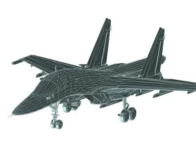 Sukhoi Su-34 3D model purchase