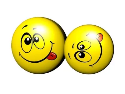  Emoticons Collection in cartoon style 3D model