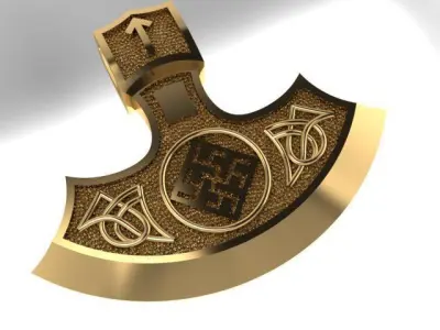 Axe pendant 3D print model purchase