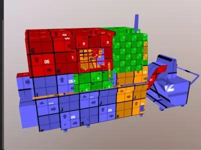 SPECTR TC-M processing center Low-poly 3D model