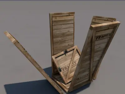 Wooden Crate Free 3D model order