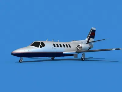 Cessna Citation 550 II Bravo V13 3D model