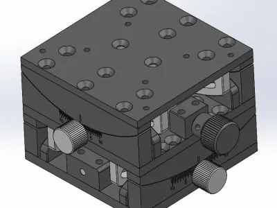 Goniometer Stages Cross Roller 2Axis 3D model