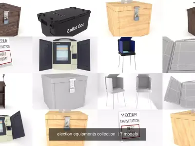 election equipments collection  3D Model Pack