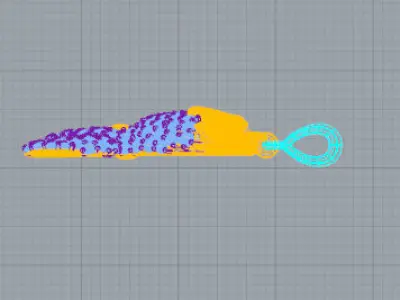 Pendente Serpente Free 3D model