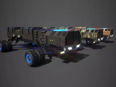 Rover Seven Low-poly 3D model