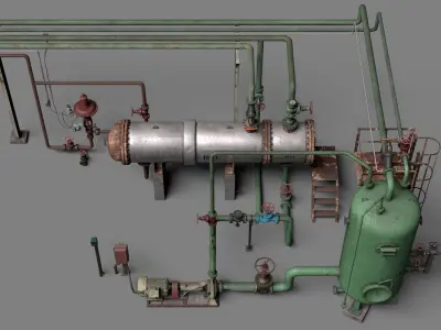 Boiler room 3D model buy