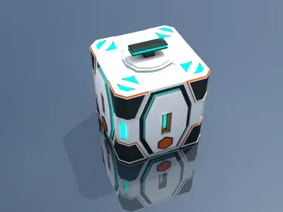 Sci Fi Box 3D model buy