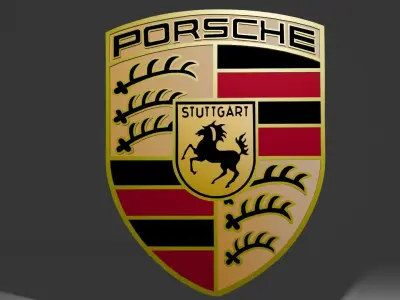 Porsche Logo 3D model purchase