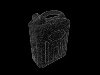 Anydrafts Oil container 01 Low-poly 3D model
