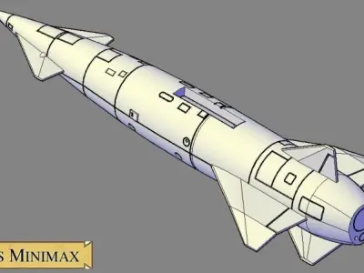 Avro Blue Steel Victor variant 3D print model