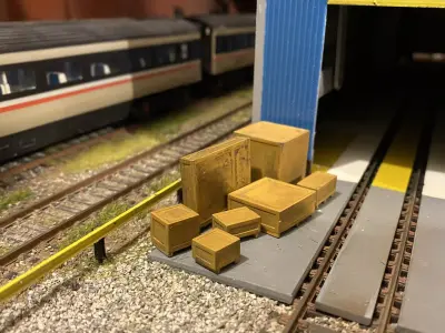 Model Railway Wooden Transport Shipping Crates  3D print model