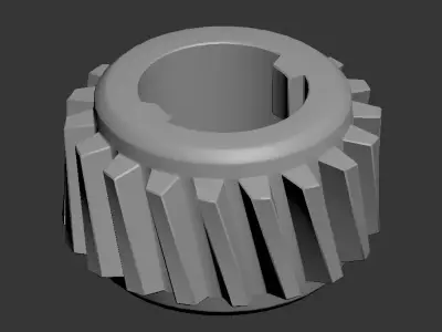 Gear low-poly Free low-poly 3D model