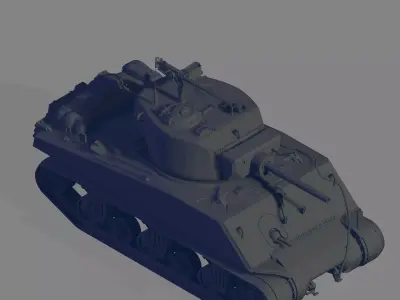 M4A3E2 3D model