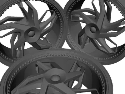 Wheels Car Rims 3D model