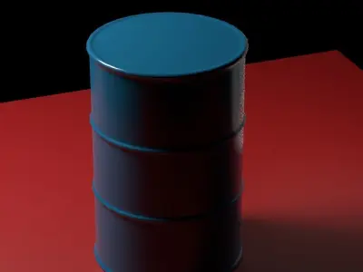 Barrel of oil Free low-poly 3D model