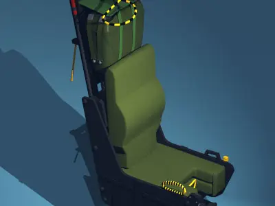 Ejection seat 3D model purchase