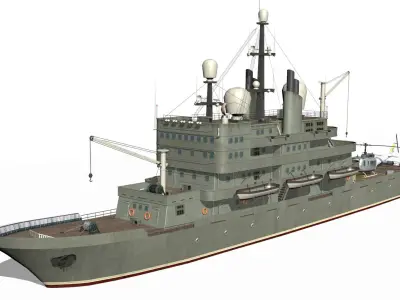 Old Ship Low-poly 3D model from CGTrader