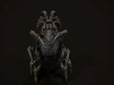 Arachnoid Creature Low-poly 3D model