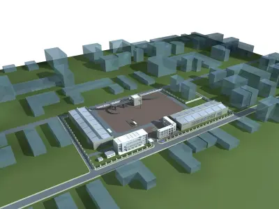Industry Building 3D model by papan-denis from CGTrader (Polygon mesh)