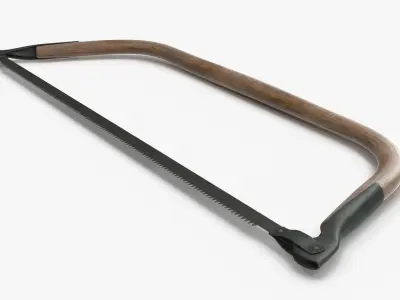 Bow Saw Low-poly 3D model