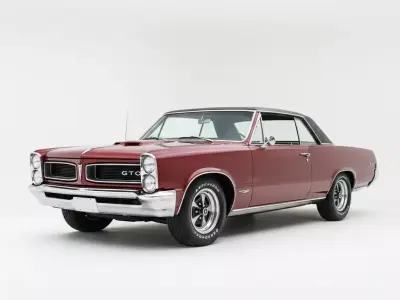 1966 Pontiac GTO Hardtop Low-poly 3D model