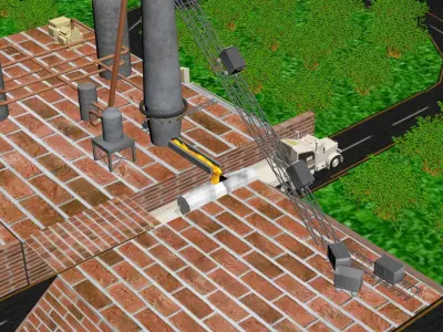 blast furnace Low-poly 3D model purchase