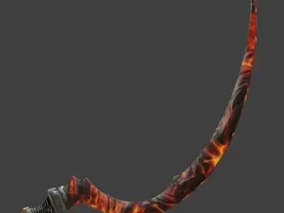 Shotel Sword 3D model purchase
