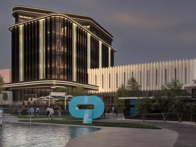 Modern Corporate Office Building - Detailed Revit Model 3D model