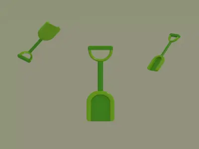 Toy Shovel 3D model