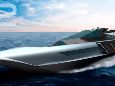 Yacht Boat concept  Principessa  3D model