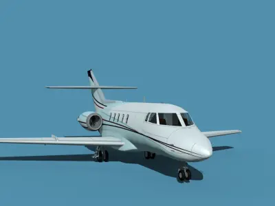 British Aerospace 125 Dominie V10 3D model