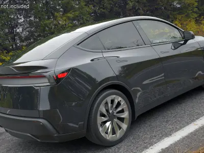 Gray Electric Vehicle Hatchback 3D model