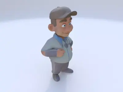 Sports Coach male 3D model