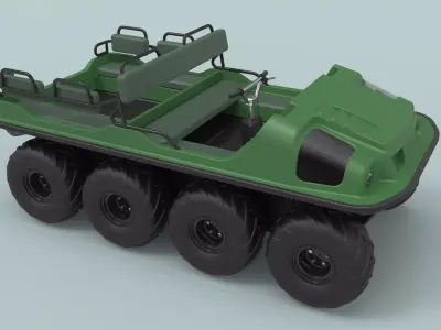 Argo 750 HD 8x8 3D model