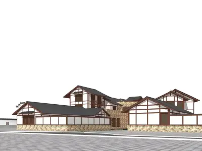 Chinese Style Architecture 3D model 67