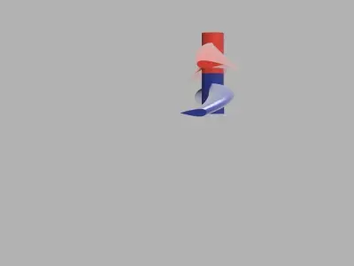 Contra-rotating propellers Free 3D model