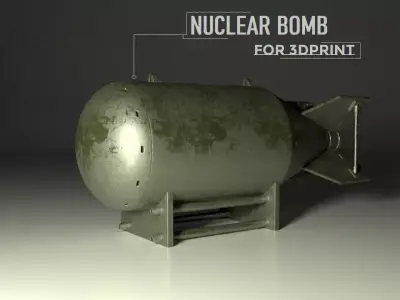 Nuclear bomb 3Dprint 3D print model