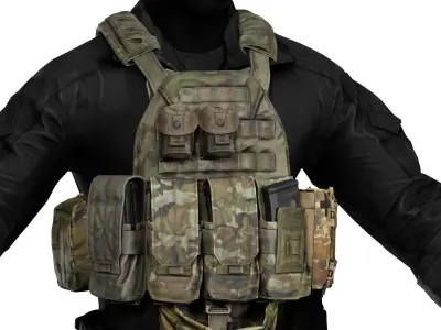 ADA M4 556 POUCH Low-poly 3D model