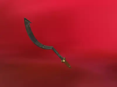 Egaption sword Low-poly 3D model