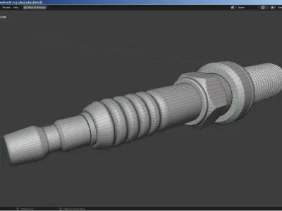 Spark Plug - NGK Ruthenium HX 3D model