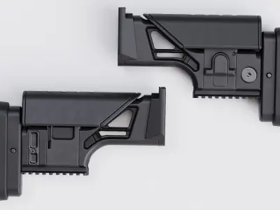 FN MK 20 SSR Stock Low-poly 3D model