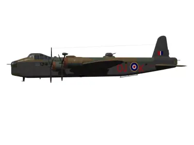 Short Stirling Mk III 3D model