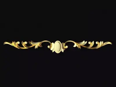 Central decor ornament for furniture Free 3D model get