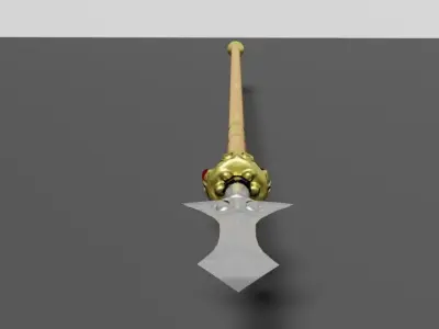 Chinese Spear Low-poly 3D model