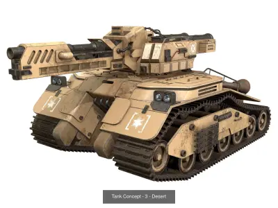 Tank Concept - 3  3D Model Pack
