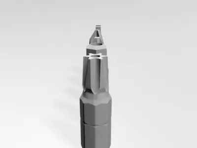 Screwdriver Screw Heads 01 3D model